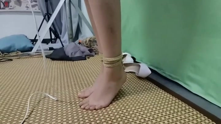 绳之韵 金发美女羽灵OL黑丝系列 前手吊、胸缚、开口器、TK Preview 4