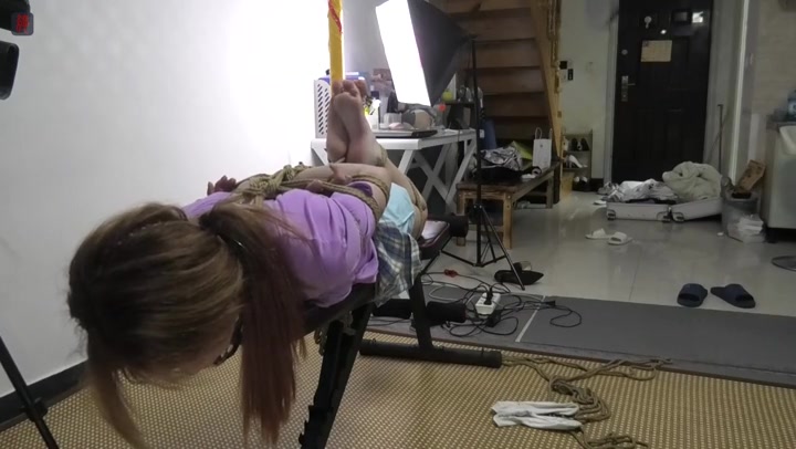 绳之韵 逃课惯犯小凌（下集）后高手驷马凳子缚，勒嘴重度SP Preview 1