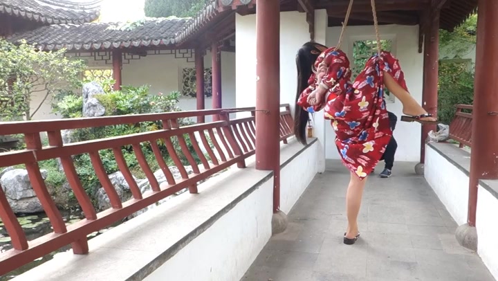 锐度 嫣儿红。妆 红色和服吊绑 Preview 3