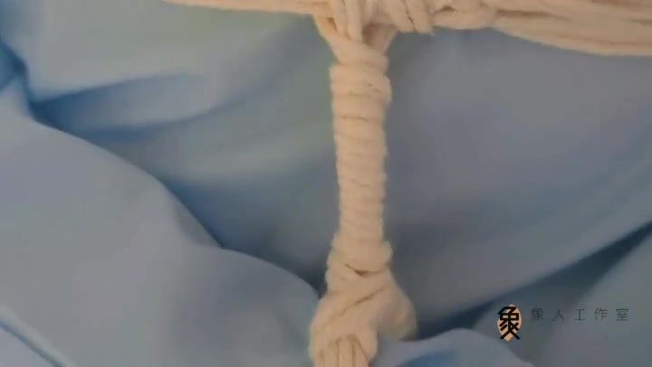 象人原创 定拍小0-200米3毫米细绳紧虐，揉胸，股绳，折磨到哭（后面含制作过程） Preview 3