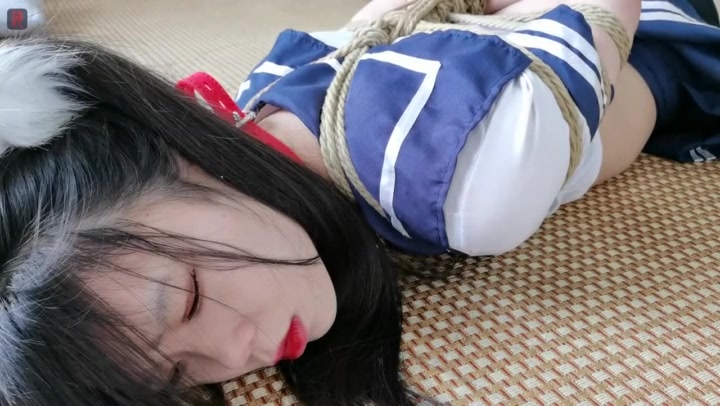 绳之韵 双马尾美少女小呆，情趣水手服（下集）驷马、SP、鞭打. Preview 3