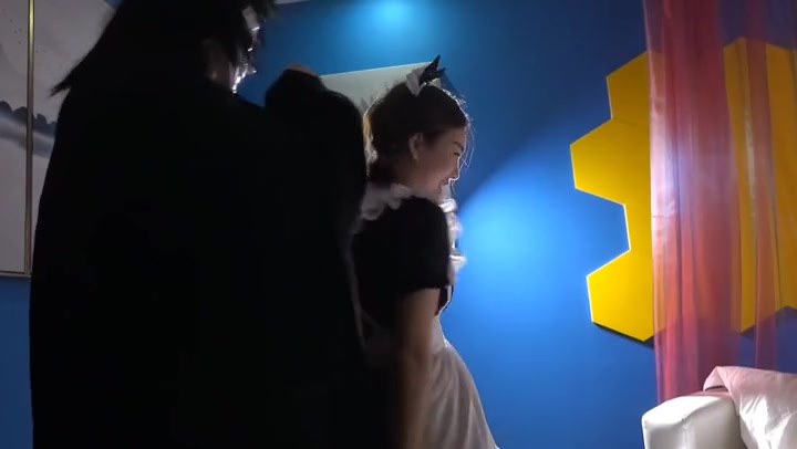 [齐鲁影视] 天逸影画_兰色幻想 白色网袜 女仆装 紧缚驷马 Preview 2