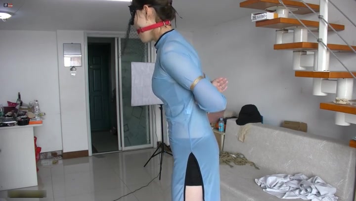 绳之韵_透明湖蓝情趣旗袍桃缚TJ 上 轻尘作品 Preview 1