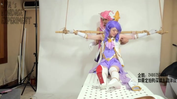 莉雅 定拍星之守护者的游戏 紧缚、拘束、固定、TK 拉克丝X迦娜 cosplay Preview 2