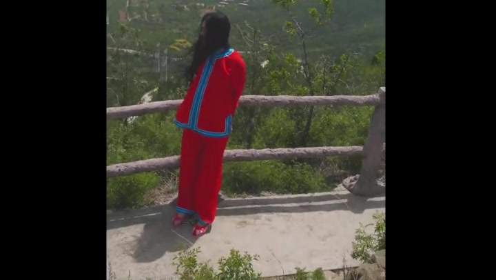 夜未央 私人女囚之中秋调教日记 钢枷脚镣 三角木马 驷马口水 贞操锁 刑架大字绑 户外囚服脚镣木枷押解 Preview 4