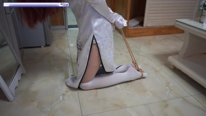 云绳工作室 小林的挨揍日常 50分钟超长挨揍日常，福利篇，穹妹旗袍、白丝长筒袜 Preview 4