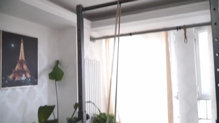 逍遥 定拍旗袍后手观音跪缚 打结股绳单脚吊 后高手极限驷马 吴晗 Preview 3