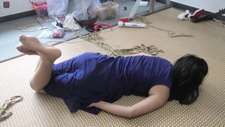 绳之韵 人妻阿莲试镜（下集）榻榻米上的驷马，肉丝赤脚，捆绑放置、TK测试. Preview 3
