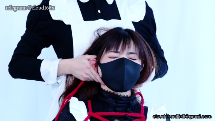 黑丝国风小女仆百合调教 固定强高放置 鞭打 Preview 3