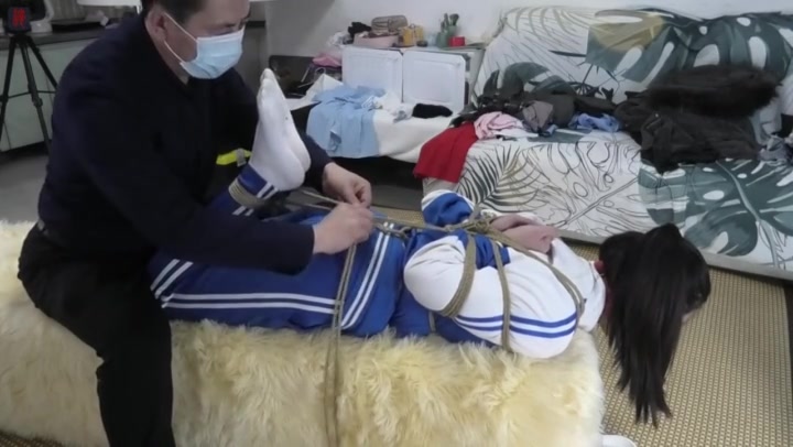 绳之韵 子晴绳艺打工纪（第一集）清纯靓丽女高生的痛苦初体验，极限后观音驷马 Preview 2