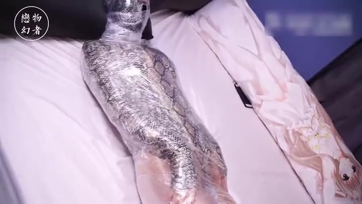 [网友原创] 恋物幻者定拍_保鲜膜木乃伊全包窒息 高叉蛇纹连体衣 Preview 2