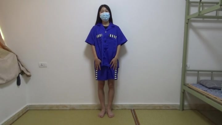 新月原创 青歌 女大学生的镣铐测评 JK白袜+肉丝 超级无敌大长腿 身材很棒 Preview 1
