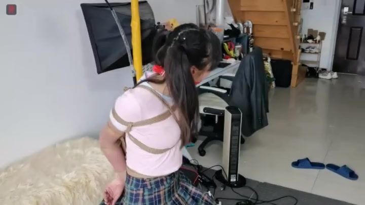 绳之韵 可爱LO娘新人娃娃试镜（一二集合并版）白袜、JK、双马尾，大号口球，痛苦的直臂，被绑的不断呻吟 Preview 3