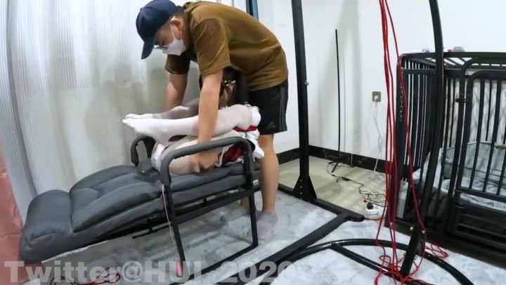 HUI 可爱的潼潼…红绳红色女仆装 被电的嗷嗷叫 Preview 2